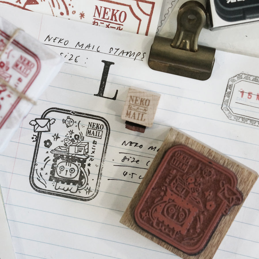 Black Milk Project Neko Mail (L) Rubber Stamp
