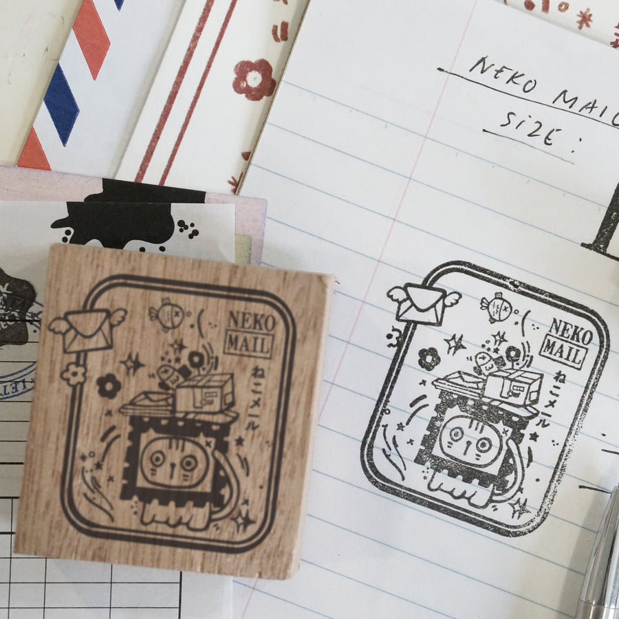 Black Milk Project Neko Mail (L) Rubber Stamp