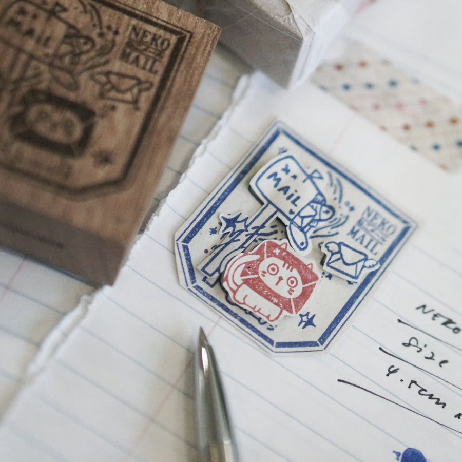 Black Milk Project Neko Mail (L) Rubber Stamp