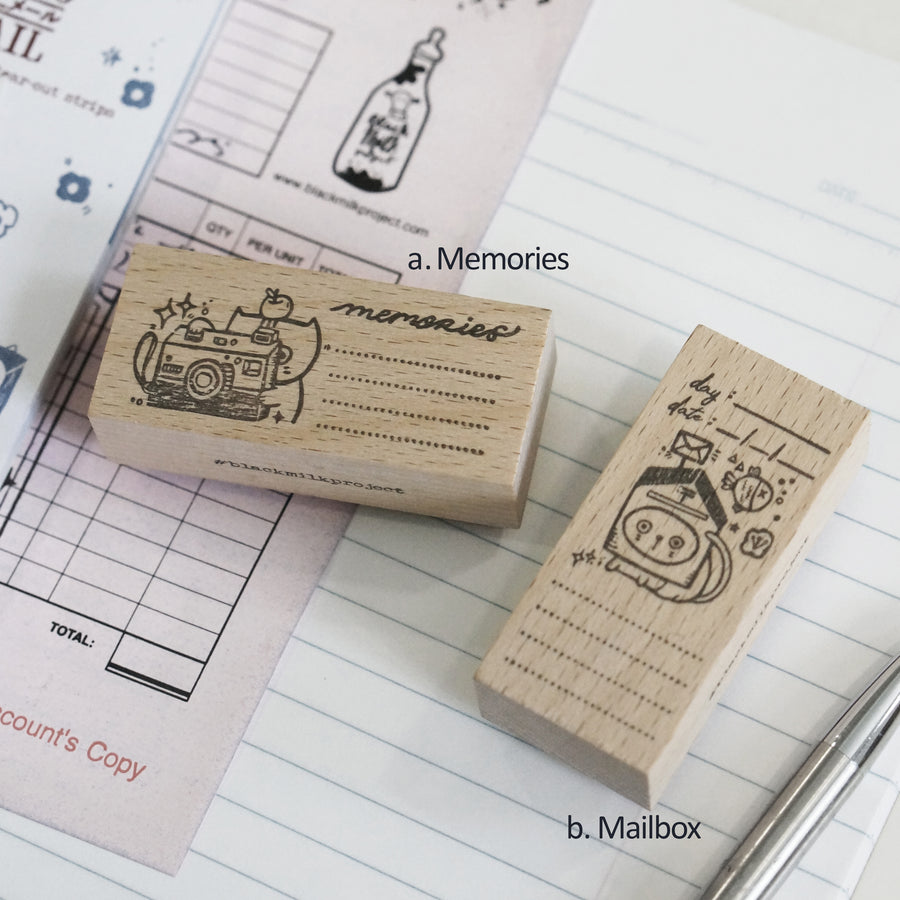 Black Milk Project Neko Mail (Label) Rubber Stamps