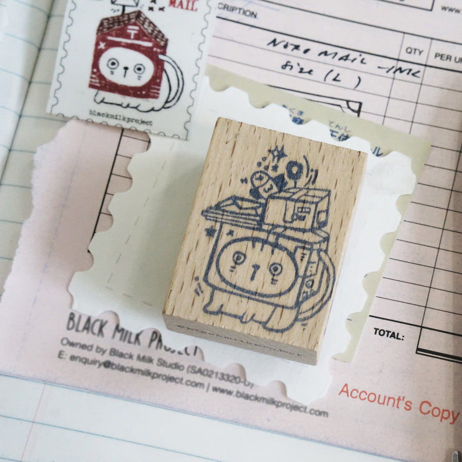 Black Milk Project Neko Mail (M) Rubber Stamp