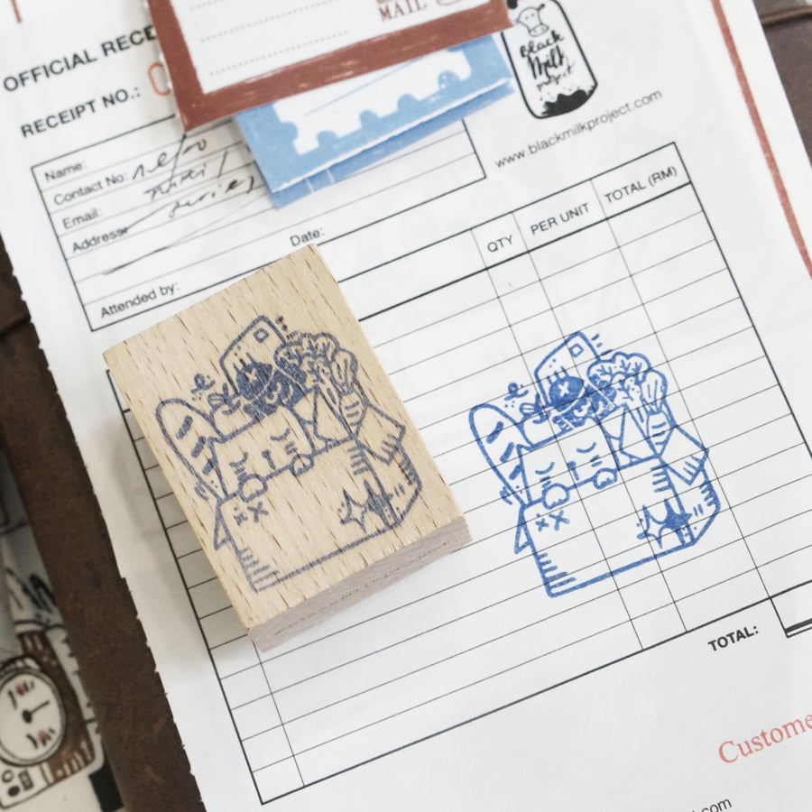 Black Milk Project Neko Mail (M) Rubber Stamp