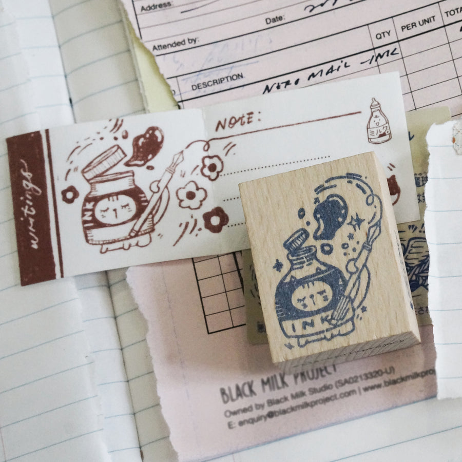 Black Milk Project Neko Mail (M) Rubber Stamp
