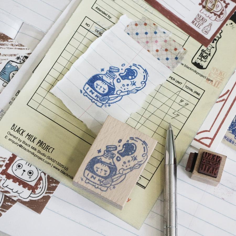 Black Milk Project Neko Mail (M) Rubber Stamp
