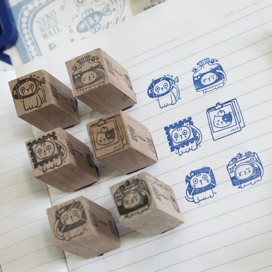 Black Milk Project Neko Mail (S) Rubber Stamp