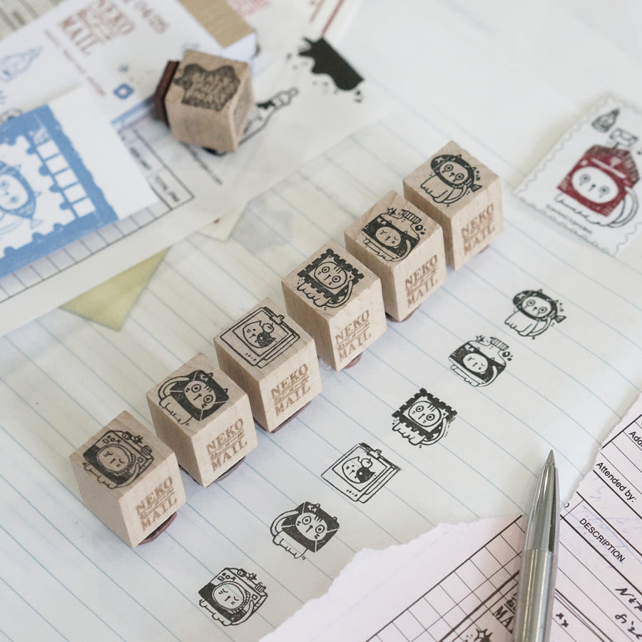Black Milk Project Neko Mail (XS) Rubber Stamp