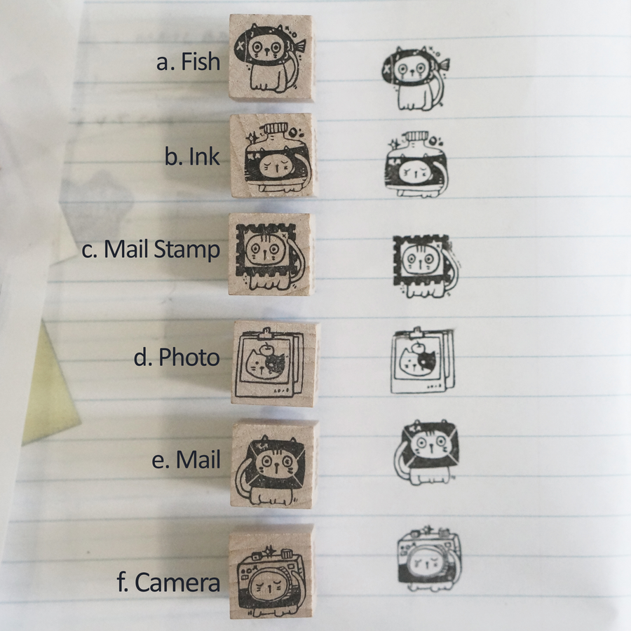 Black Milk Project Neko Mail (XS) Rubber Stamp
