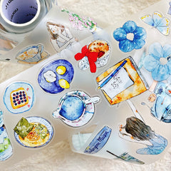 Ding Ding Girls Pre-cut PET Tape – No. A57 | Blue Reverie