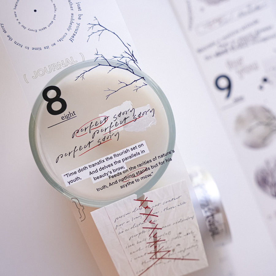 Jennyuanzi 《Sepia Letters》 Pet Tape / Washi tape