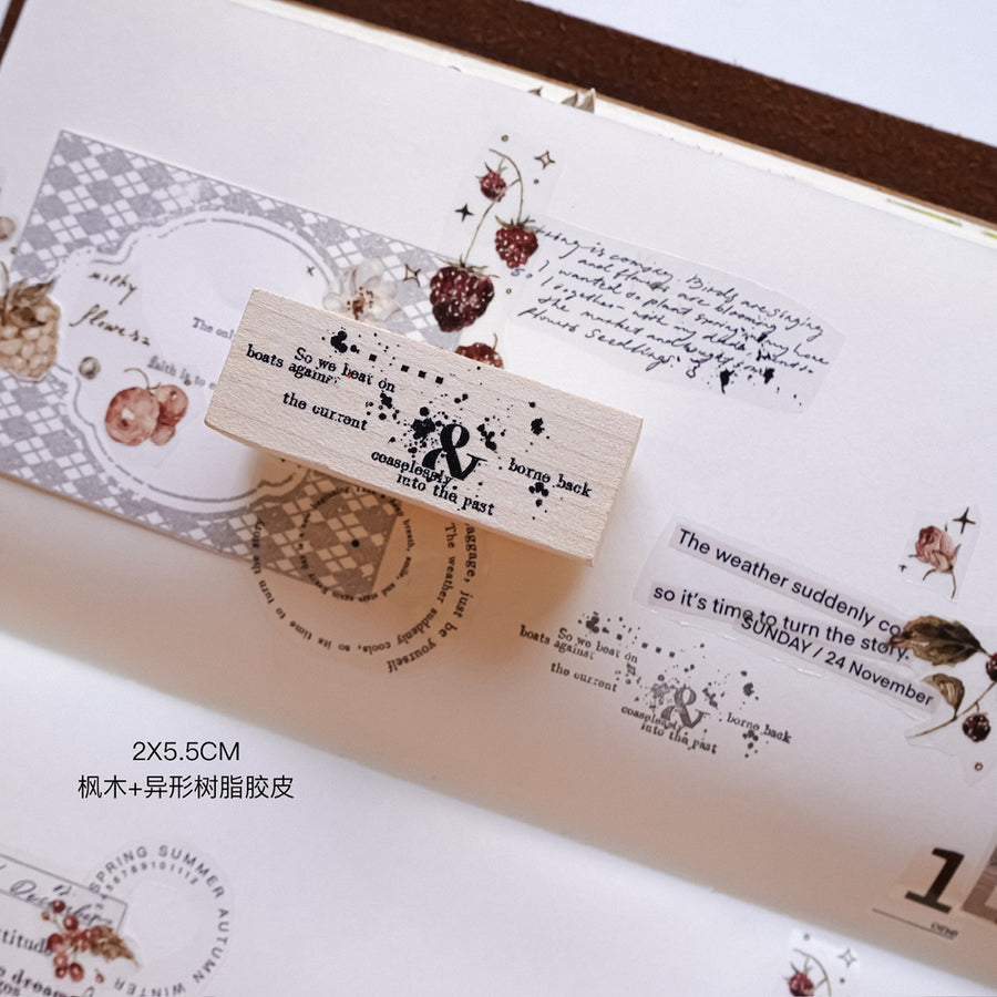 Jennyuanzi Typography Foundation Collection rubber stamps
