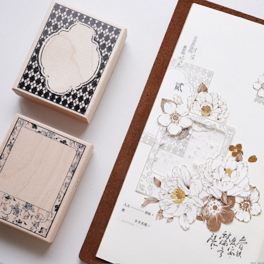 Jennyuanzi Frame Series rubber stamps