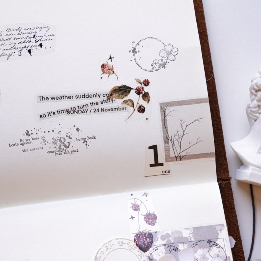Jennyuanzi Typography Foundation Collection rubber stamps