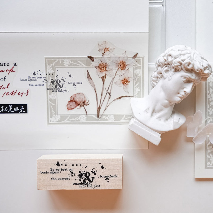 Jennyuanzi Typography Foundation Collection rubber stamps