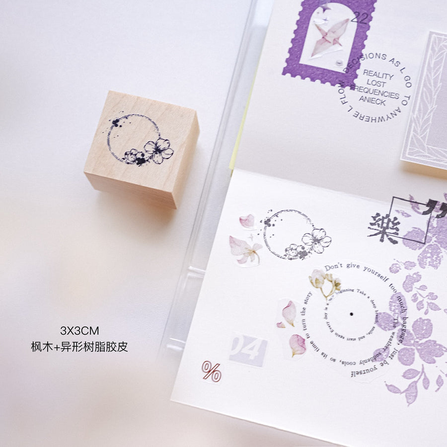 Jennyuanzi Typography Foundation Collection rubber stamps