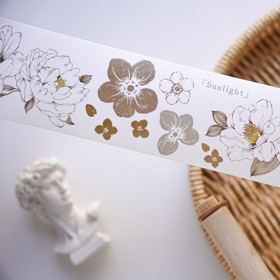 Jennyuanzi 《Misty White Camellia》 Pet Tape / Washi tape