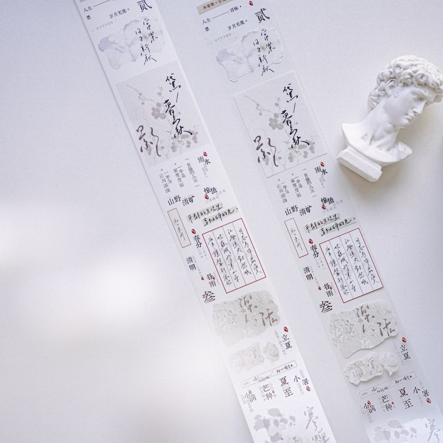 Jennyuanzi 《Muttering Words》Pet Tape / Washi tape