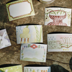 Muzi Shan's Tent House Floral Haven Memo Roll