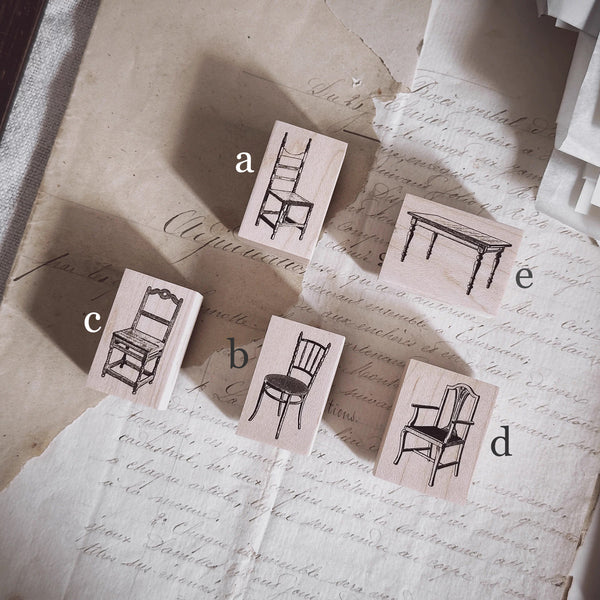 Penny.fei Vintage Desk & Chair Rubber stamp – journalpages
