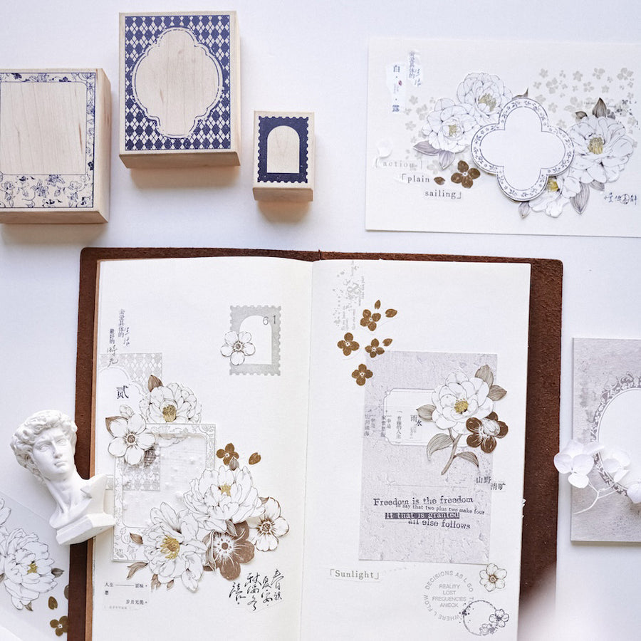 Jennyuanzi Frame Series rubber stamps