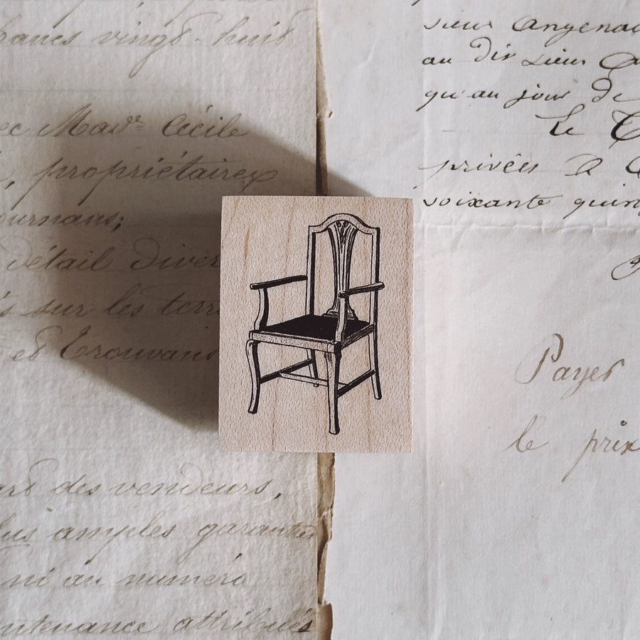 Penny.fei Vintage Desk & Chair Rubber stamp – journalpages