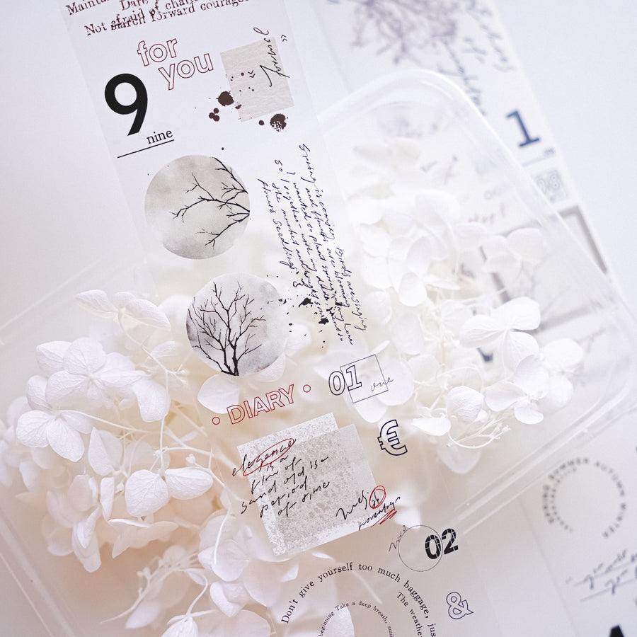 Jennyuanzi 《Sepia Letters》 Pet Tape / Washi tape