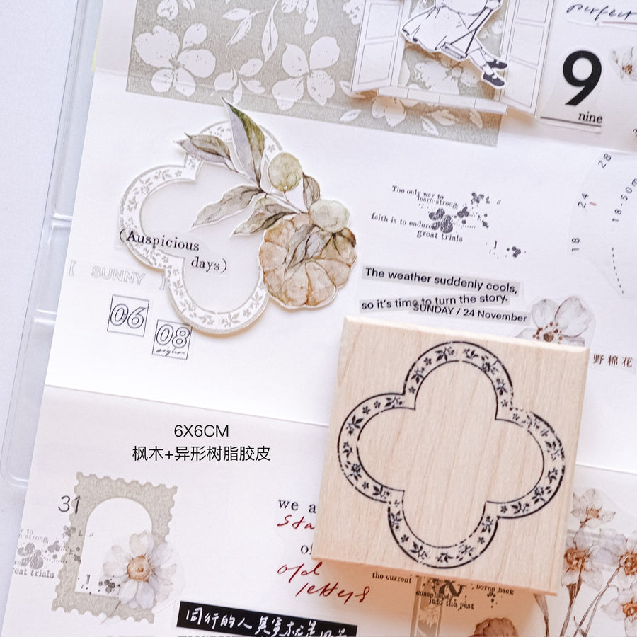Jennyuanzi Frame Series rubber stamps