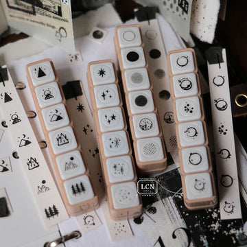 LCN Push button self-inking stamp