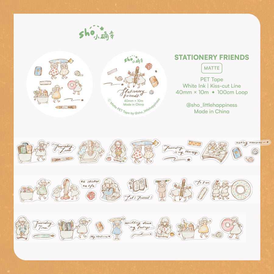 Shō Littlehappiness Kiss Cut PET Tape - Stationery Friends