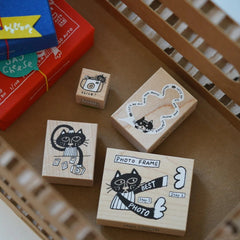 Sycolexxx Ugly Cats Rubble Stamp - Taking Photos