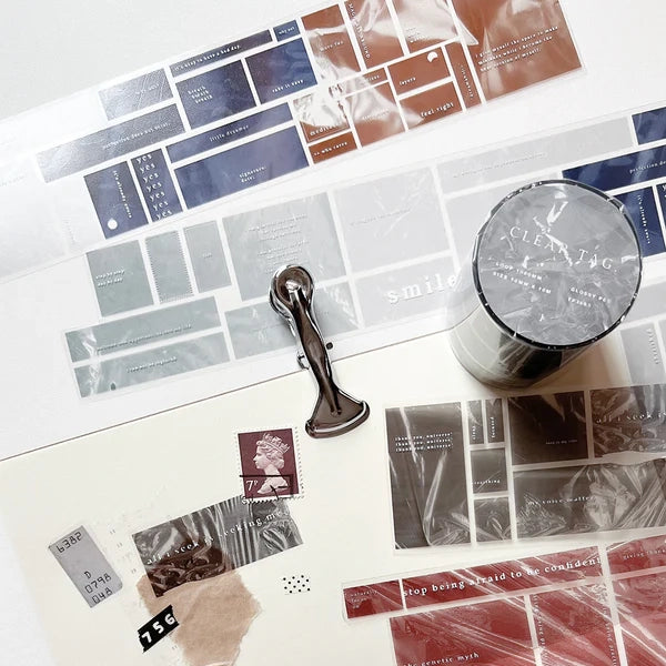 Jr.Journal Clear Tag Glossy PET Tape