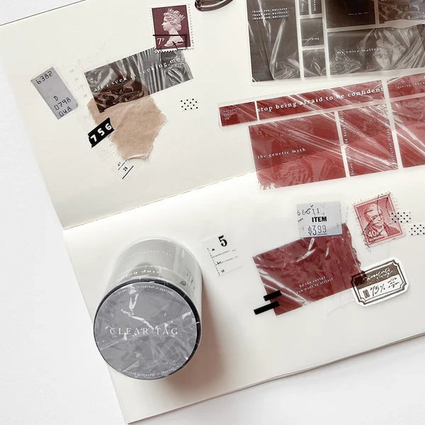 Jr.Journal Clear Tag Glossy PET Tape