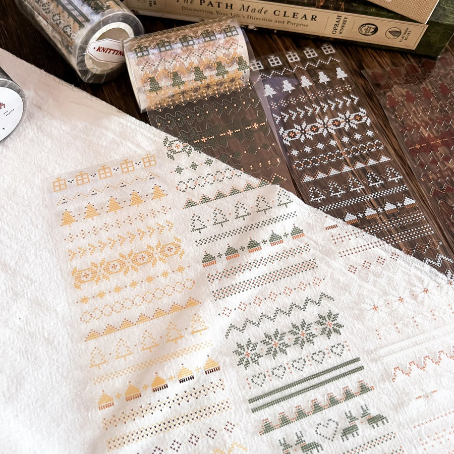 Jr.Journal Knitting Rose Gold Kiss-cut Tape
