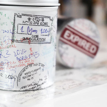 Jr.Journal Expired Visa Stamp Tape Sticker Roll