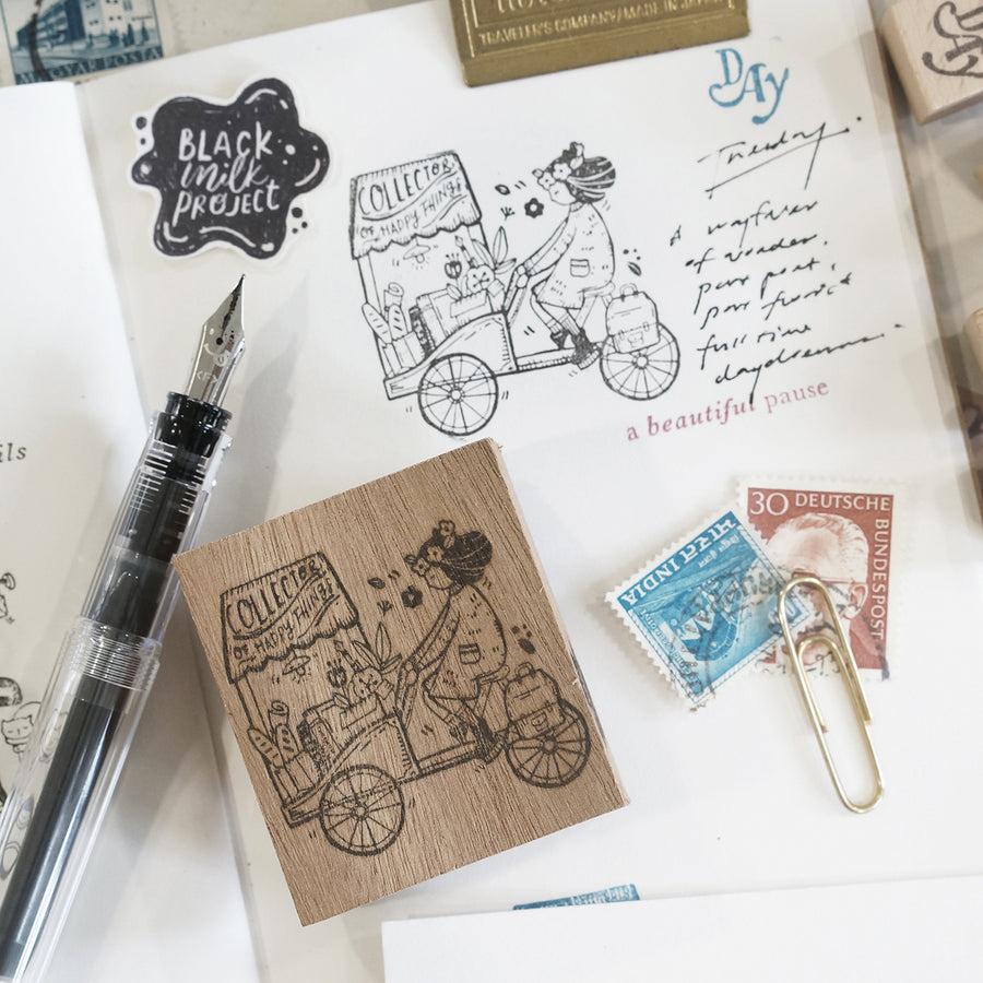 Black Milk Project Traveling Stationer Rubber Stamp