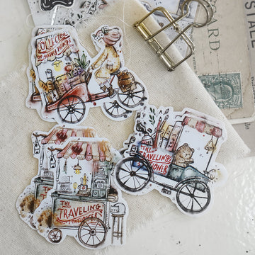 Black Milk Project Traveling Stationer sticker pack (3 design - 6 sheets)