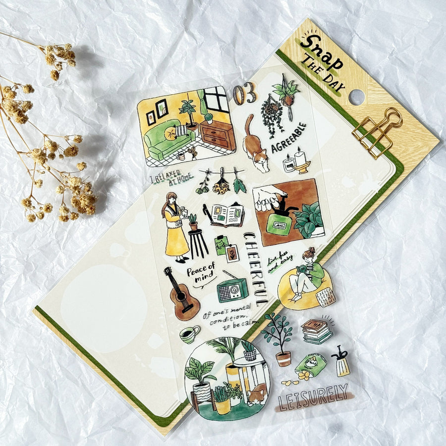Mind Wave Snap The Day Sticker - Peaceful Green Hours