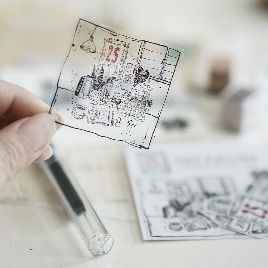 Black Milk Project Pages in December transparent sticker pack (7pcs)