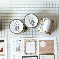 Ranmyu Roll sticky notes - Bear Memo