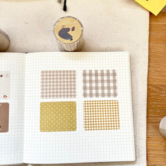 Ranmyu Roll sticky notes - Yellow & Gray