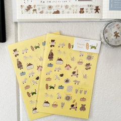 Ranmyu Pet Stickers - Brown bear