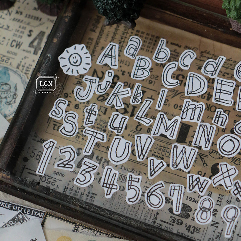 LCN clear Stamp - Hand Draw alphabets