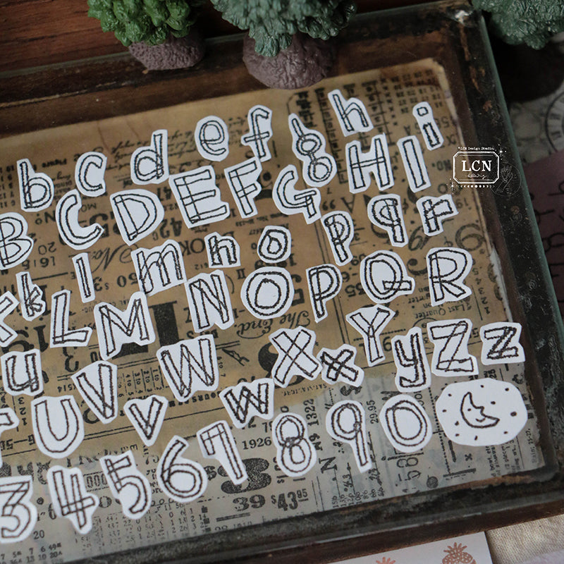 LCN clear Stamp - Hand Draw alphabets