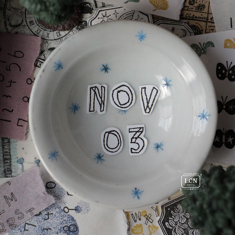 LCN clear Stamp - Hand Draw alphabets