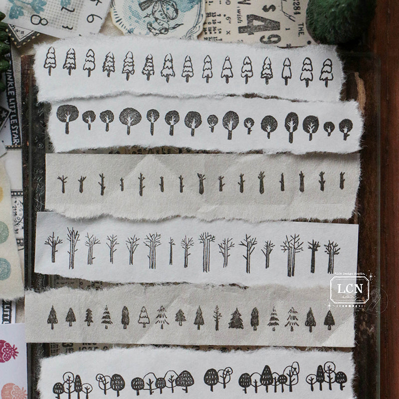 LCN clear Stamp - Trees and flowers