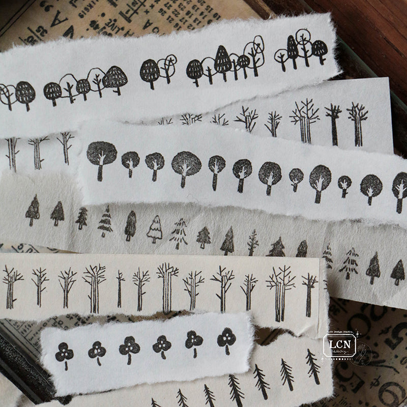 LCN clear Stamp - Trees and flowers