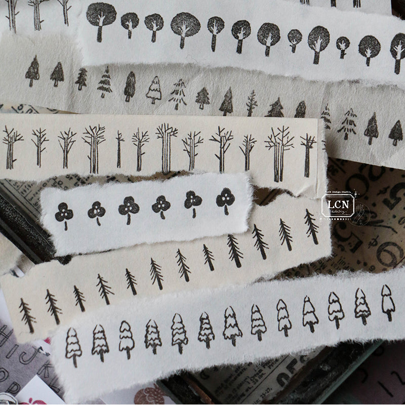 LCN clear Stamp - Trees and flowers