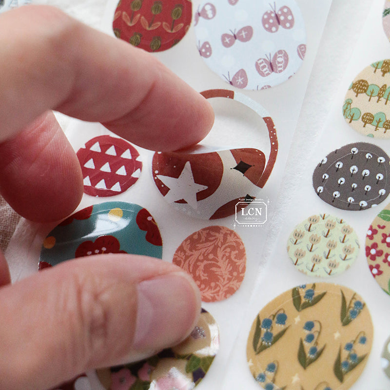 LCN Cobblestone PET tape/Washi tape with kiss-cut