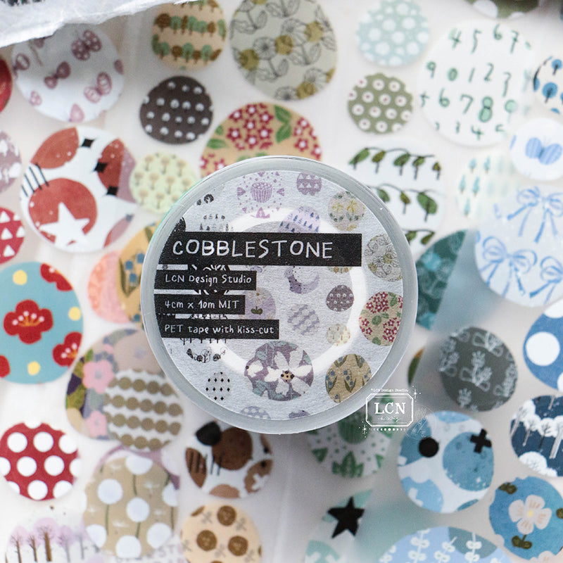 LCN Cobblestone PET tape/Washi tape with kiss-cut