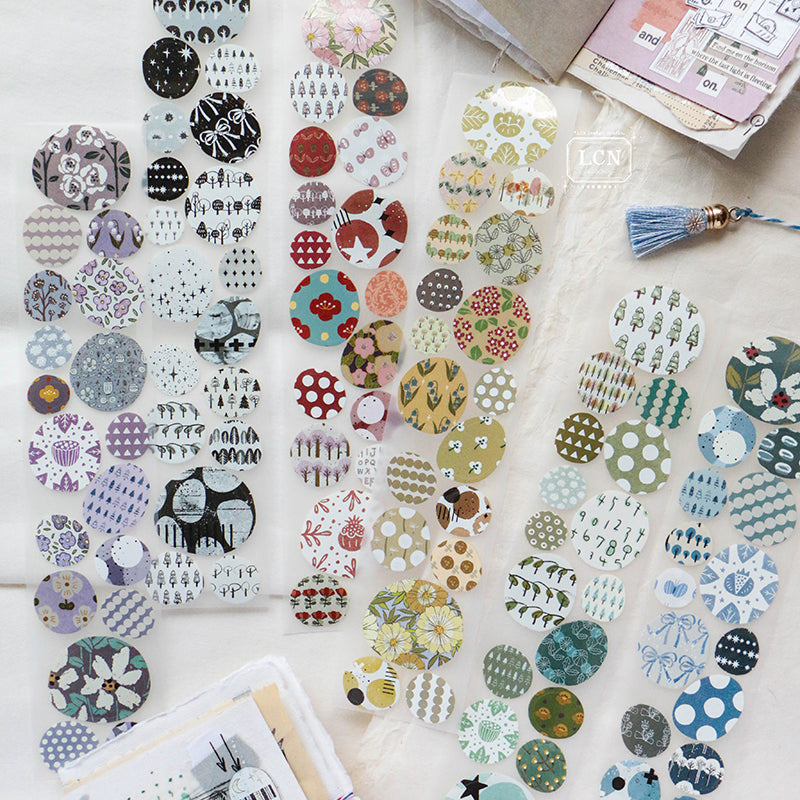 LCN Cobblestone PET tape/Washi tape with kiss-cut