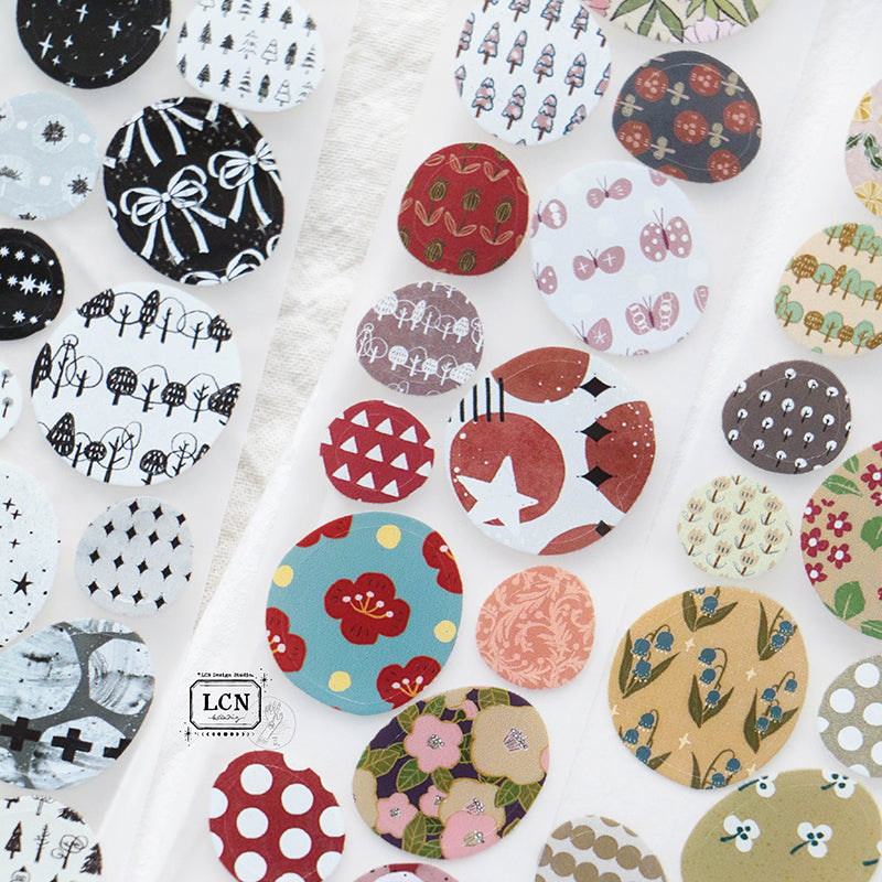 LCN Cobblestone PET tape/Washi tape with kiss-cut